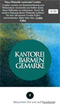 Mobile Screenshot of kantorei-barmen-gemarke.de